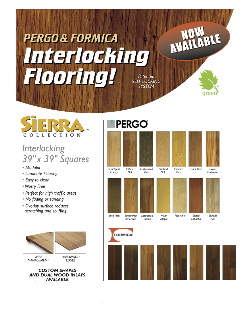 Pergo And Formica Custom Trade Show Hardwood Flooring